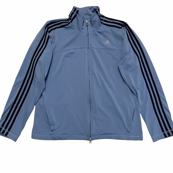 ADIDAS Light Blue Lightweight Track Jacket XL - Picture 1 of 10